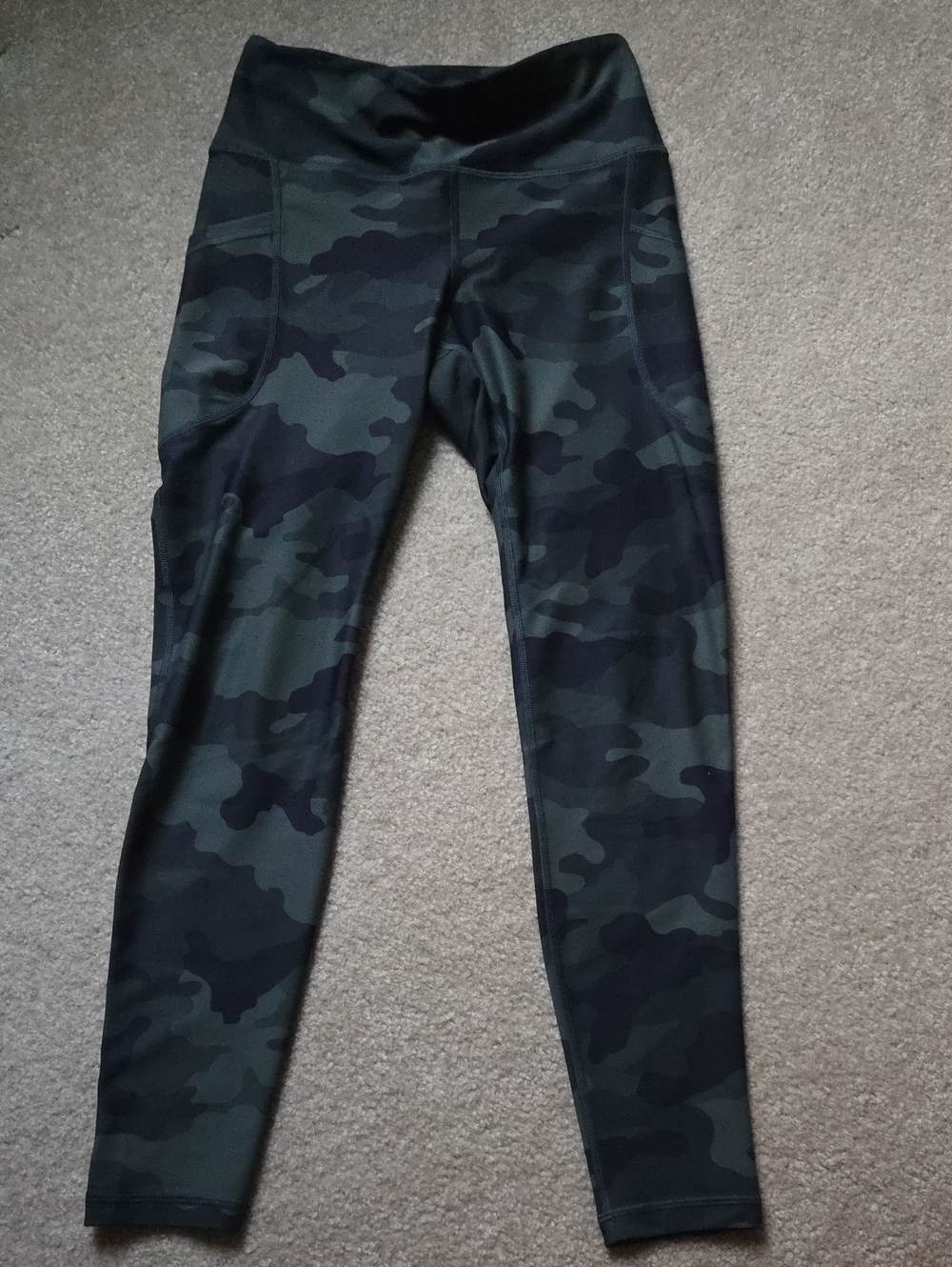 Womens Camouflage Leggings - Green Camo